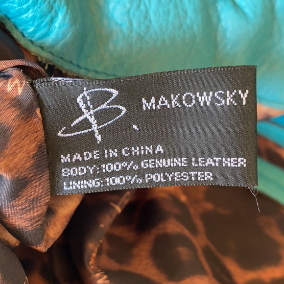 B. Makowsky Leather Shoulder Bag - Picture 9 of 12